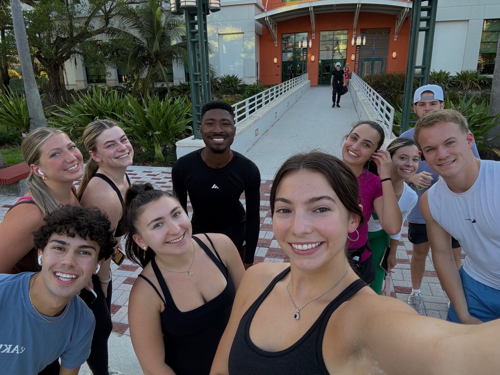 A group selfie of brothers at the workout